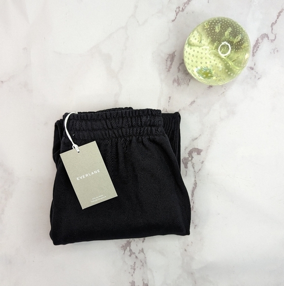 Everlane Sweatpants Black The Track Organic Cotton High Rise Jogger NEW. - Picture 12 of 14
